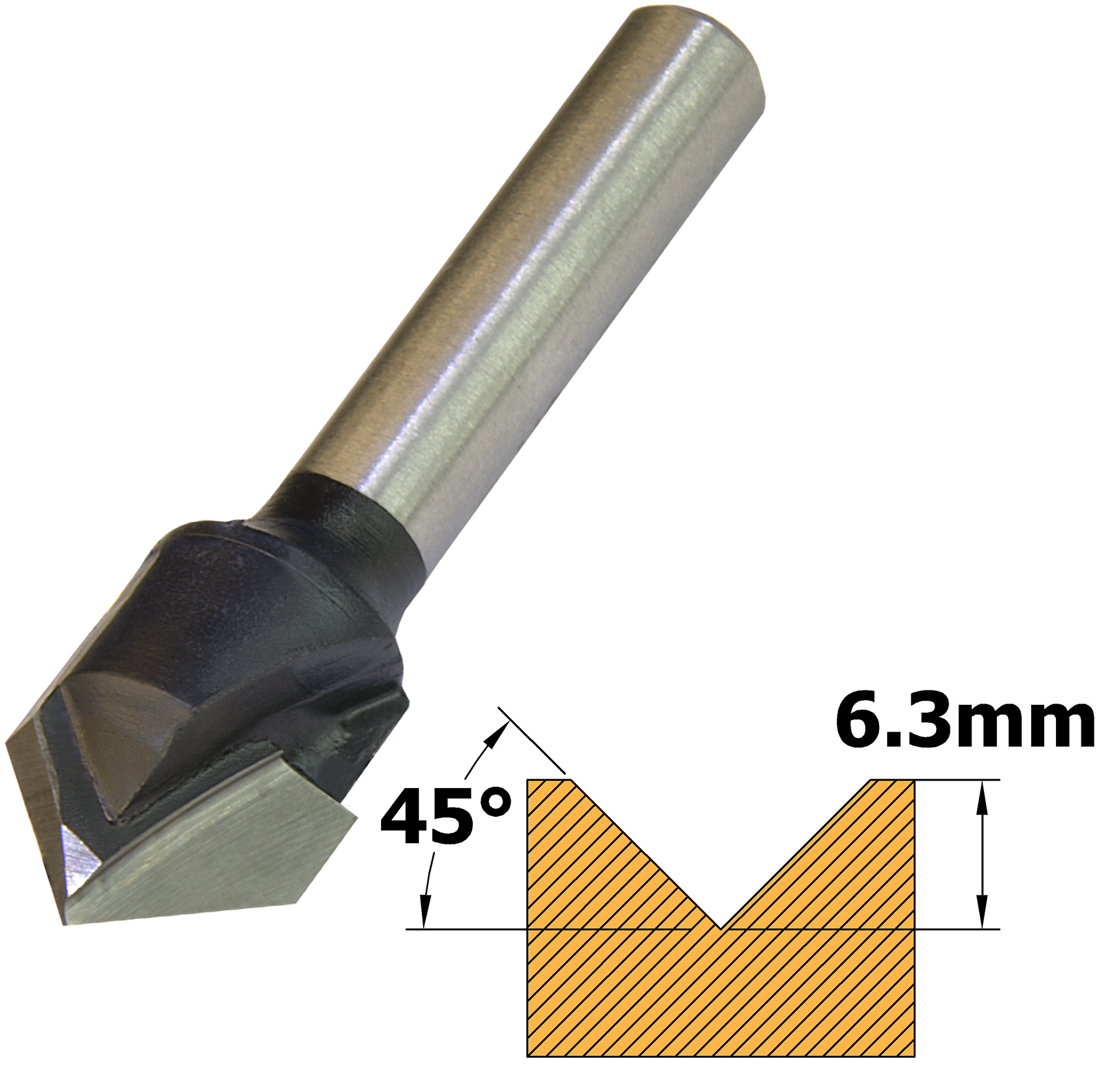 v-groover-tct-45-x-12-7mm-x-1-4-shank-f