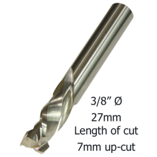 3/8 Ø COMPRESSION 2F x 27mm x 7mm up/cut x 3/8 C