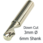 3mm Ø - RTL 1A3-11-6 Down Cut